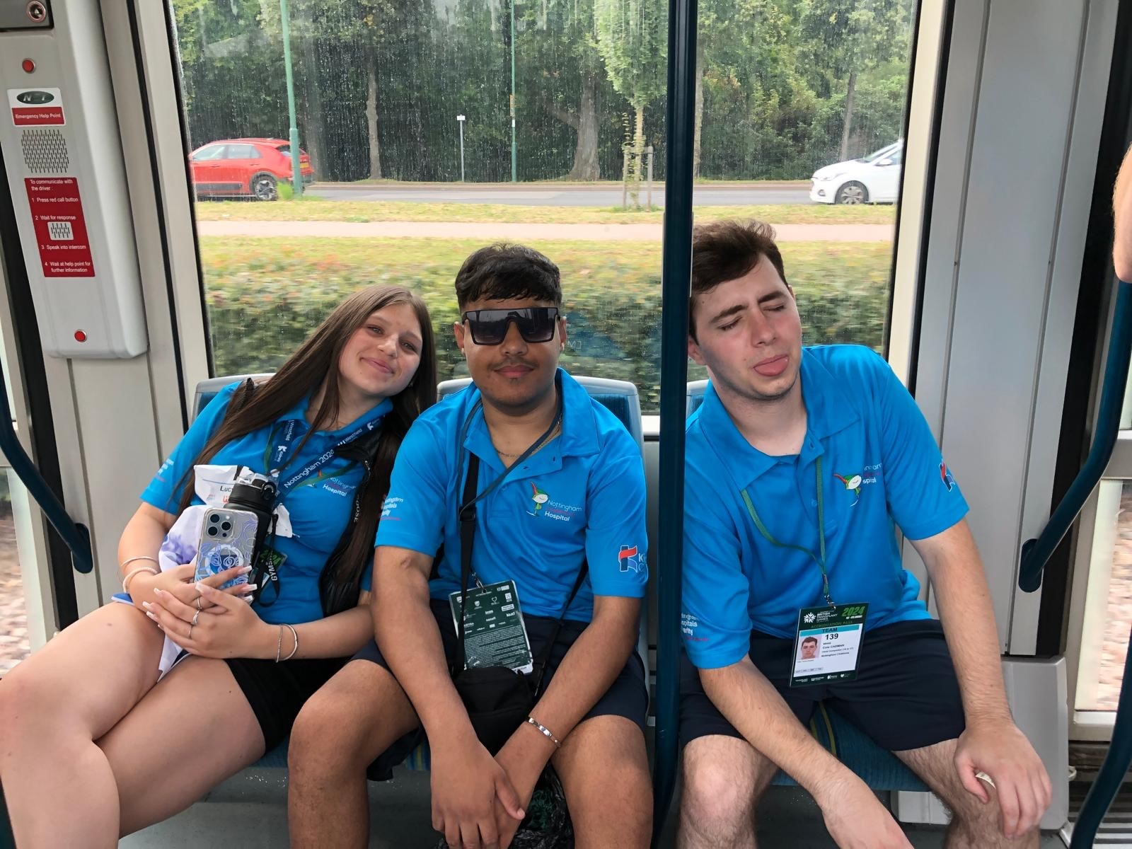 teens on the tram
