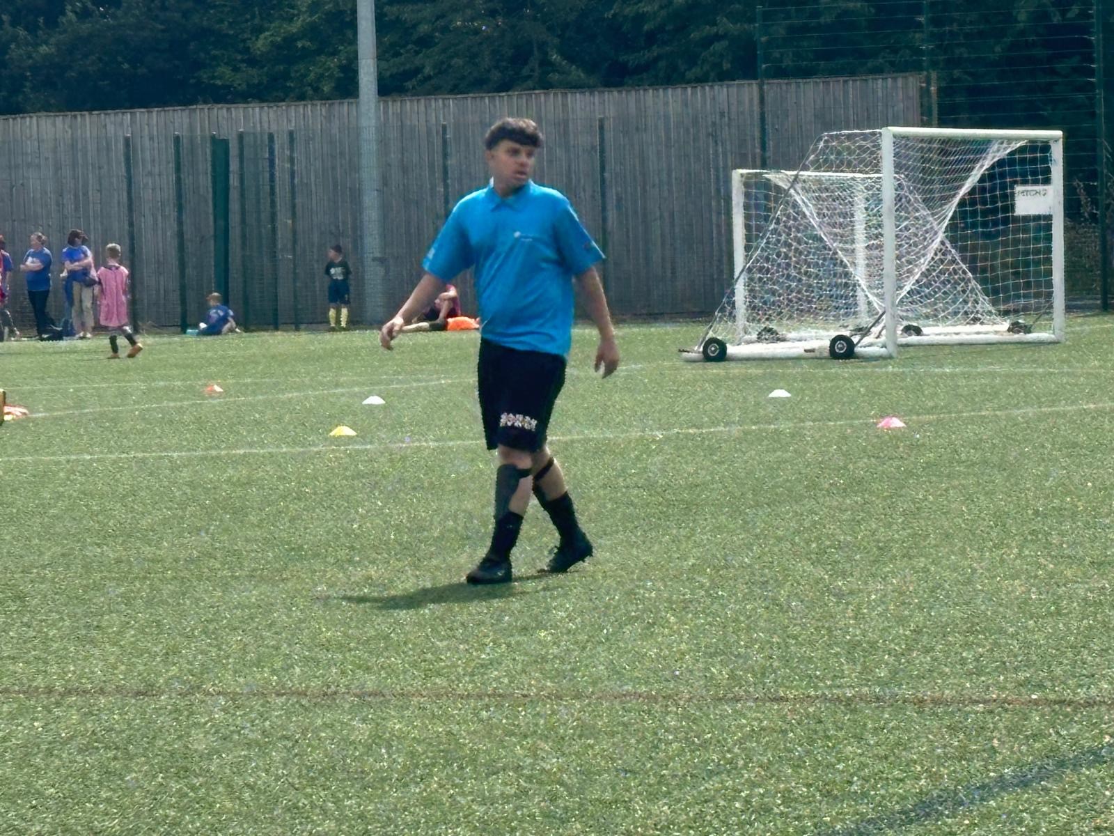 F at football